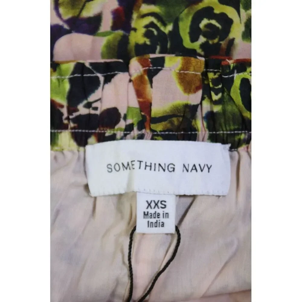 Something Navy Womens Textured Bowie Floral Printed Shorts Yellow Size XXS